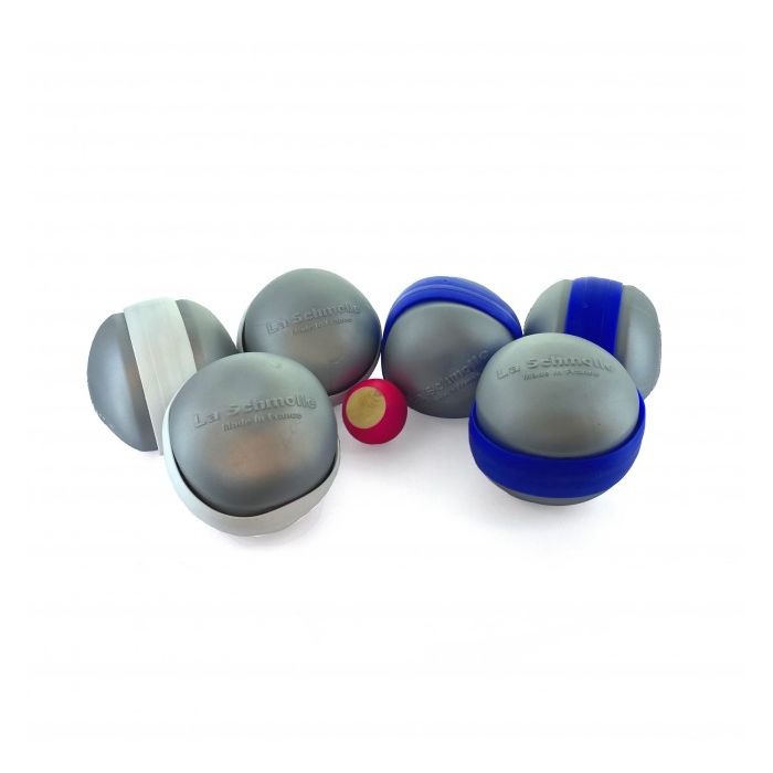 La Schmolle - Boules de pétanque tout terrain - Bleu/Blanc - Boule-de- petanque.com