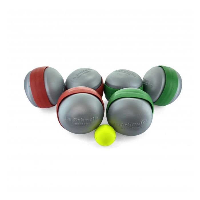 La Schmolle - Boules de pétanque tout terrain - Rouge/Vert - Boule-de- petanque.com